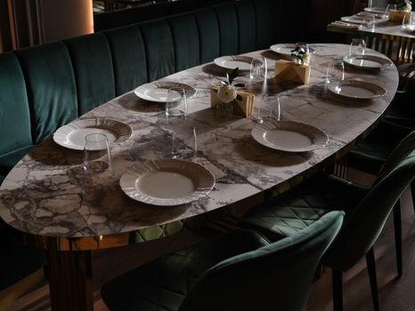 Warm restaurant ambience